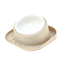 HKM-2763453 Wide Mouth Ceramic Pet Bowl with Neck Protection in Various Colors