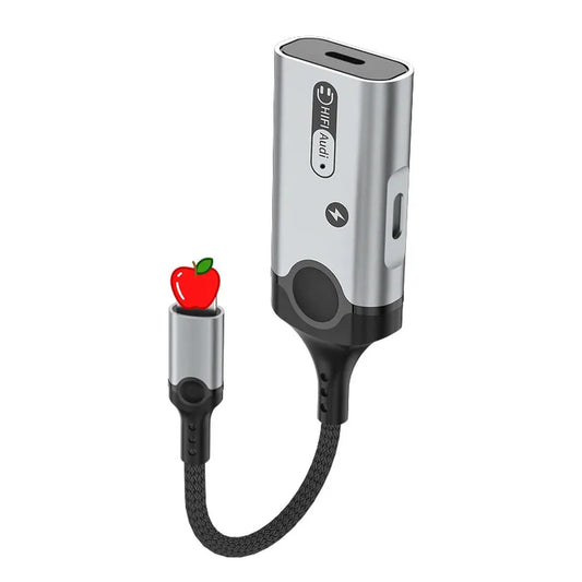 HKM-276499 2-in-1 Audio Jack Splitter and Charger Adapter for iPhone