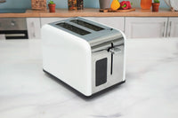 HKM-276499 Smart Touch Screen LED Display 2-Slice Electric Toaster with Dust Cover for Perfect Breakfast Toasting
