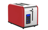 HKM-276499 Smart Touch Screen LED Display 2-Slice Electric Toaster with Dust Cover for Perfect Breakfast Toasting