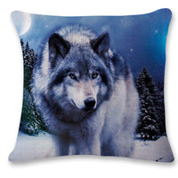 HKM-276563 Linen 3D Printing Car Sofa Pillowcase - 45x45cm, Multiple Colors Available