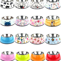 HKM-2766525 Stainless Steel Dog and Cat Bowls in Various Sizes and Fun Designs