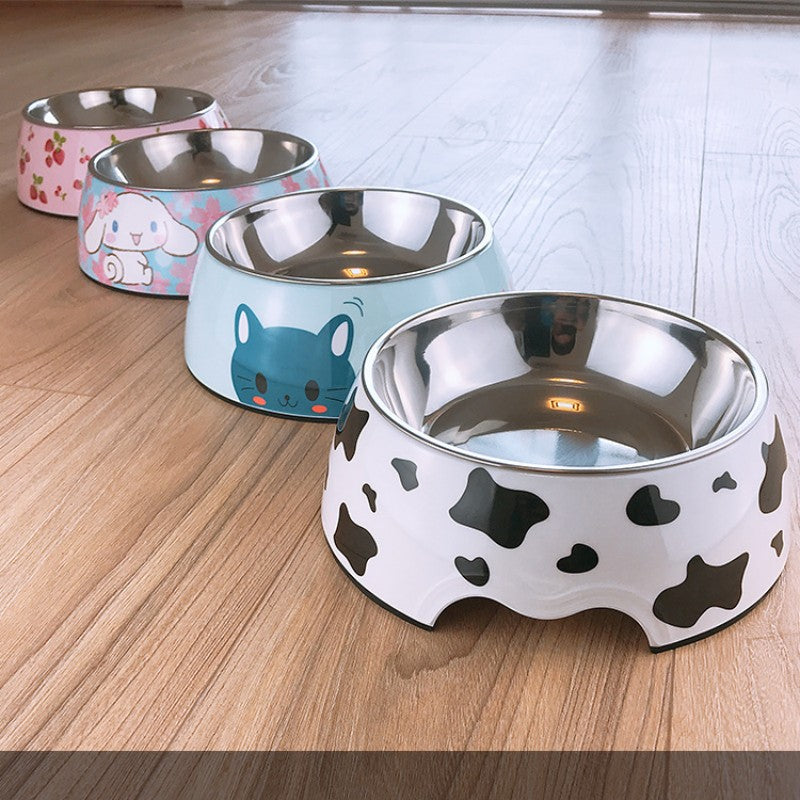 HKM-2766525 Stainless Steel Dog and Cat Bowls in Various Sizes and Fun Designs