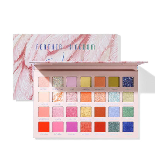 HKM-276819 Matte Glitter Pearlescent Eyeshadow Palette - 8+ Long-Lasting Waterproof Colors for All Skin Types