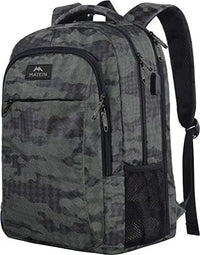 HKM-276819 Unisex Waterproof Notebook Backpack with USB Charging Port for Business Travel