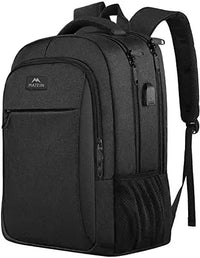 HKM-276819 Unisex Waterproof Notebook Backpack with USB Charging Port for Business Travel