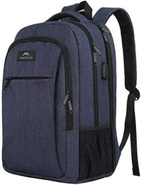 HKM-276819 Unisex Waterproof Notebook Backpack with USB Charging Port for Business Travel
