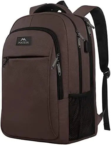 HKM-276819 Unisex Waterproof Notebook Backpack with USB Charging Port for Business Travel