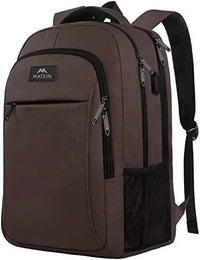 HKM-276819 Unisex Waterproof Notebook Backpack with USB Charging Port for Business Travel