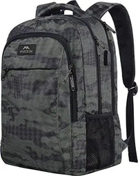 HKM-276819 Unisex Waterproof Notebook Backpack with USB Charging Port for Business Travel