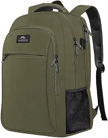 HKM-276819 Unisex Waterproof Notebook Backpack with USB Charging Port for Business Travel