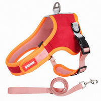 HKM-2768317 Reflective Deerskin Pet Harness with Adjustable Chest Strap in Multiple Colors