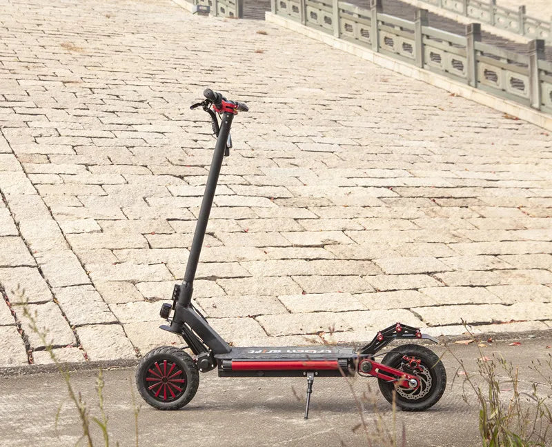 HKM-276947 Dual Motor Electric Scooter - 60V 20Ah, 10-Inch Offroad Tires, 65km/h Speed, Up to 80km Range, Foldable Design