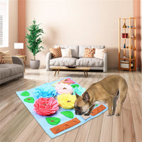 HKM-2769853 Interactive Dog Sniffing Pad for Mental Stimulation and Training, Anti-Slip Design, Pet-Friendly and Machine Washable, Large Size 60x60cm