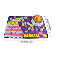 HKM-2769853 Interactive Dog Sniffing Pad for Mental Stimulation and Training, Anti-Slip Design, Pet-Friendly and Machine Washable, Large Size 60x60cm