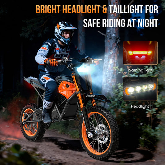 HKM-277075 Full Suspension Electric Bike for Kids & Adults, 1500W Motor, 14" Aluminum Frame, Hydraulic Disc Brakes, 48V Lithium-Ion Battery