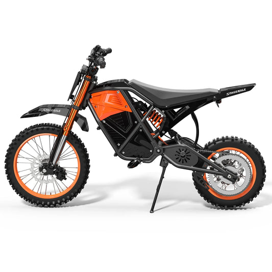 HKM-277075 Full Suspension Electric Bike for Kids & Adults, 1500W Motor, 14" Aluminum Frame, Hydraulic Disc Brakes, 48V Lithium-Ion Battery