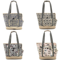 HKM-2771261 Portable Cat and Dog Travel Shoulder Bag with Breathable Mesh and Cartoon Design