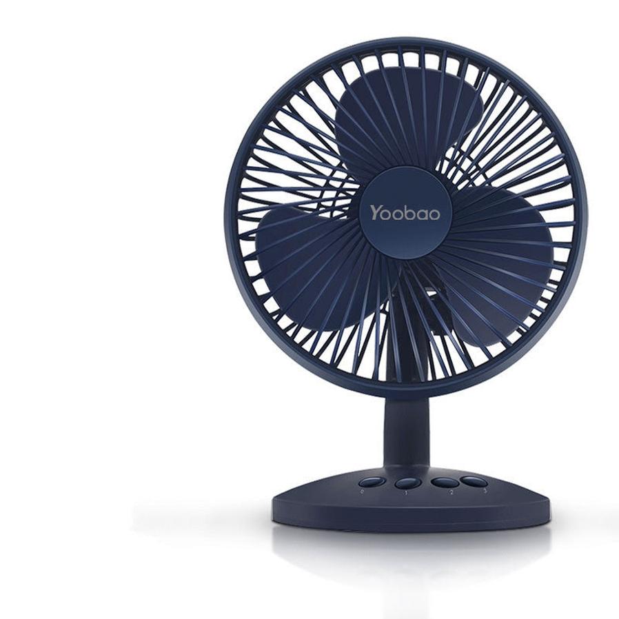 HKM-277267 Compact Desktop USB Fan with Oscillating Head - Portable and Rechargeable for Students