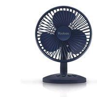 HKM-277267 Compact Desktop USB Fan with Oscillating Head - Portable and Rechargeable for Students