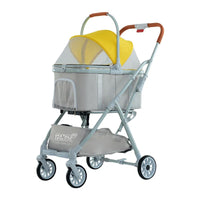 HKM-277267 Detachable Pet Stroller and Bike Trailer for Cats and Dogs – Easy Walk Folding Travel Carrier