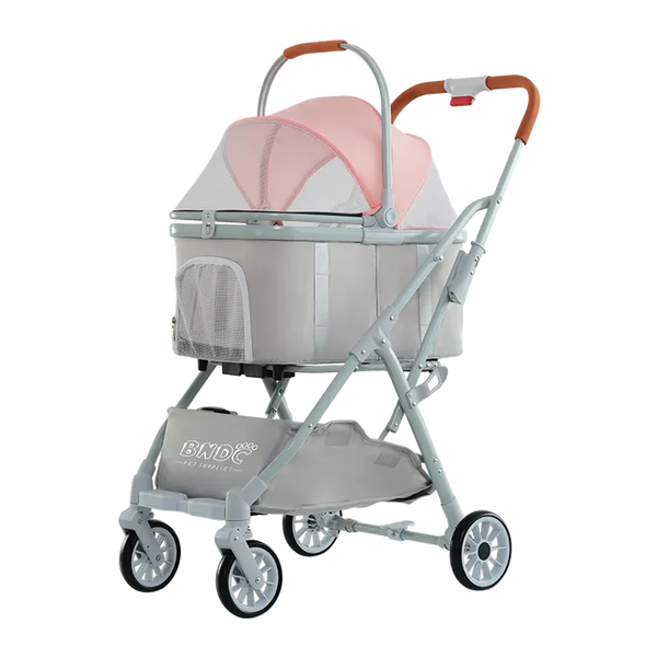 HKM-277267 Detachable Pet Stroller and Bike Trailer for Cats and Dogs – Easy Walk Folding Travel Carrier