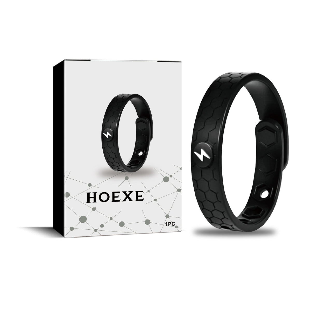 HKM-277267 Negative Ion Energy Bracelet - Silica Gel, 24.5x1.4cm