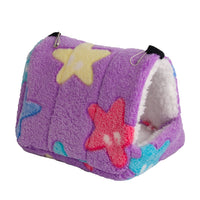 HKM-2773053 Cozy Flannel Pet Nest for Small Animals - Perfect for Hamsters, Hedgehogs, Sugar Gliders and More