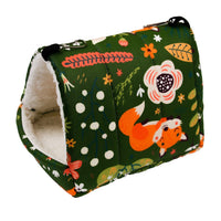 HKM-2773053 Cozy Flannel Pet Nest for Small Animals - Perfect for Hamsters, Hedgehogs, Sugar Gliders and More