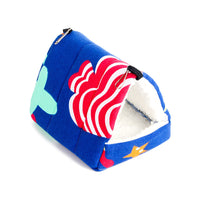 HKM-2773053 Cozy Flannel Pet Nest for Small Animals - Perfect for Hamsters, Hedgehogs, Sugar Gliders and More