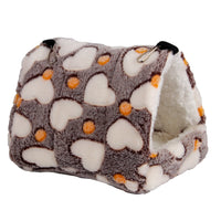 HKM-2773053 Cozy Flannel Pet Nest for Small Animals - Perfect for Hamsters, Hedgehogs, Sugar Gliders and More