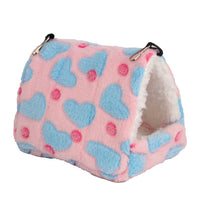 HKM-2773053 Cozy Flannel Pet Nest for Small Animals - Perfect for Hamsters, Hedgehogs, Sugar Gliders and More