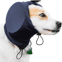 HKM-2773181 Dog Earmuffs for Hearing Protection from Thunder and Fireworks, Available in Black and Blue, Sizes S, M, L, XL