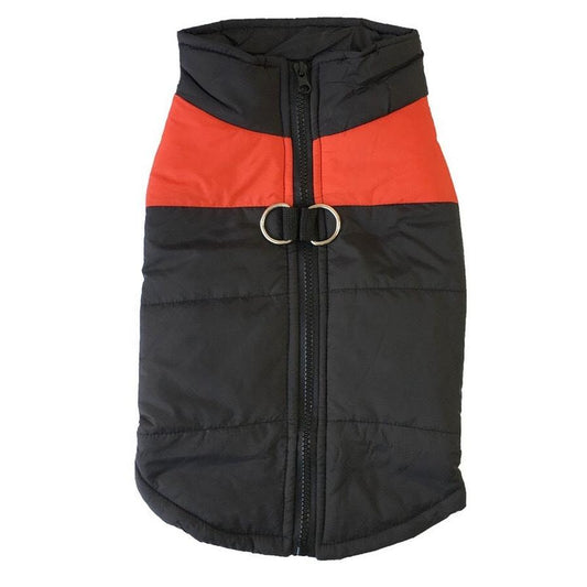 HKM-277331 Cotton Padded Cold Weather Vest for Small to Medium Dogs with Chest Harness in Multiple Colors