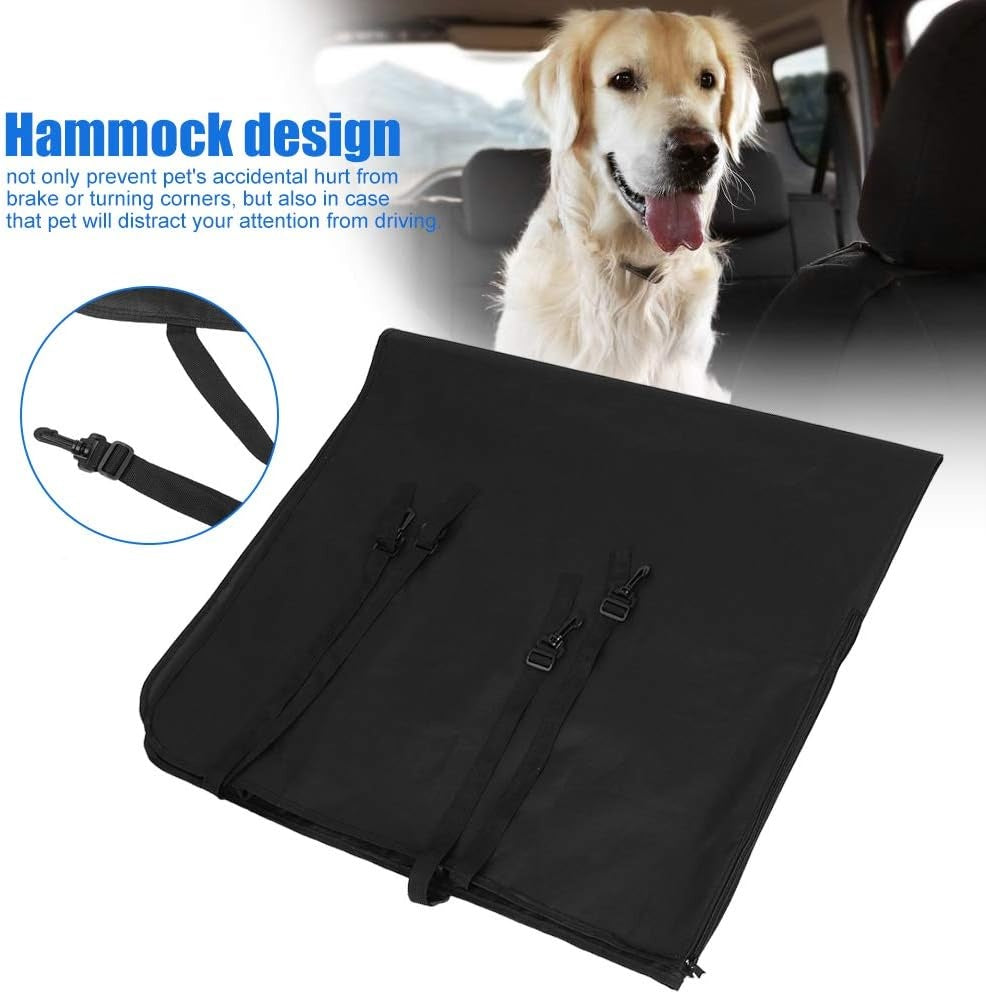 HKM-2773821 Extra Large Waterproof Car Cushion for Dogs and Cats - Portable, Foldable Back Seat Mat with 4 Handles