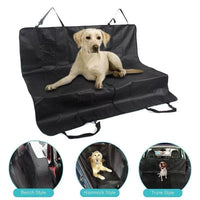 HKM-2773821 Extra Large Waterproof Car Cushion for Dogs and Cats - Portable, Foldable Back Seat Mat with 4 Handles