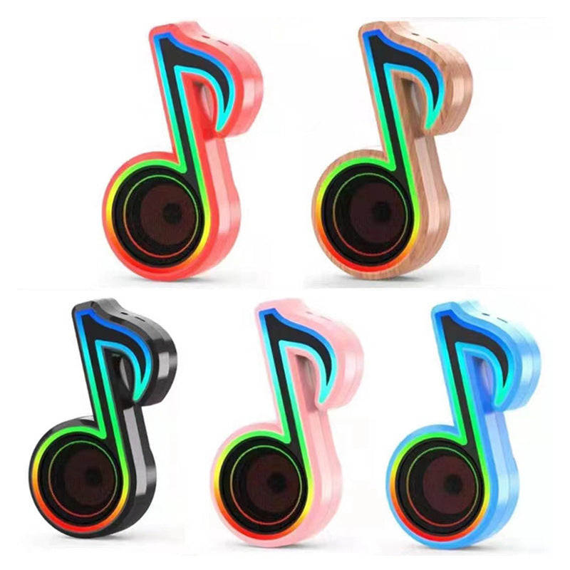 HKM-277459 Colorful Wireless Musical Note Speaker with Bluetooth and Built-in Battery