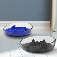 HKM-2774973 Silicone Slow Feed Bowl with AS Plastic Holder and TPR Silicone Component