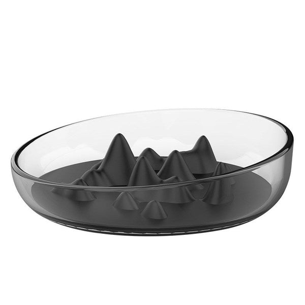 HKM-2774973 Silicone Slow Feed Bowl with AS Plastic Holder and TPR Silicone Component