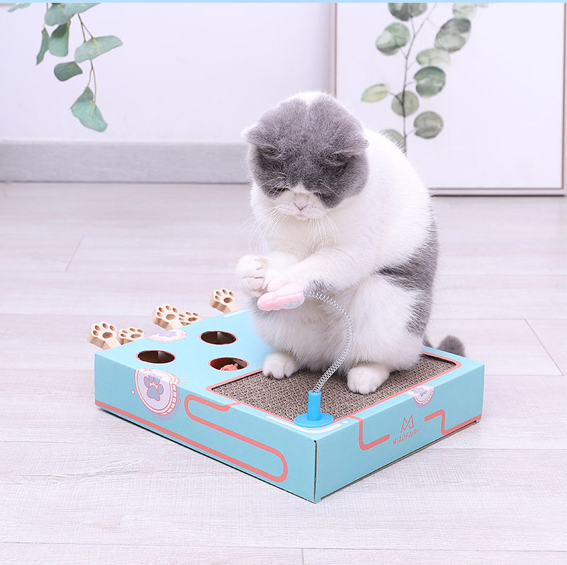 HKM-2775613 Interactive Cat Toy Teaser - Whack-A-Mole Game for Indoor Fun