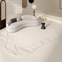 HKM-277651 Loop Velvet Cotton and Linen Living Room Carpet in Mocha – Multiple Sizes Available