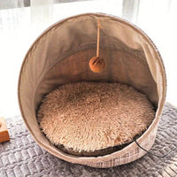 HKM-2776637 Three-Speed Electric Blanket for Cats - Soft Cloth, 40cm Diameter, Multiple Colors Available