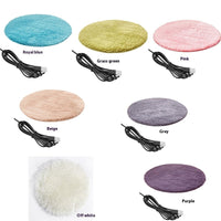 HKM-2776637 Three-Speed Electric Blanket for Cats - Soft Cloth, 40cm Diameter, Multiple Colors Available