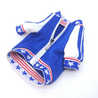 HKM-2777149 Small Dog Baseball T-Shirt Uniform in Blue for Stylish Pet Outfits