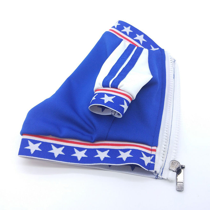 HKM-2777149 Small Dog Baseball T-Shirt Uniform in Blue for Stylish Pet Outfits