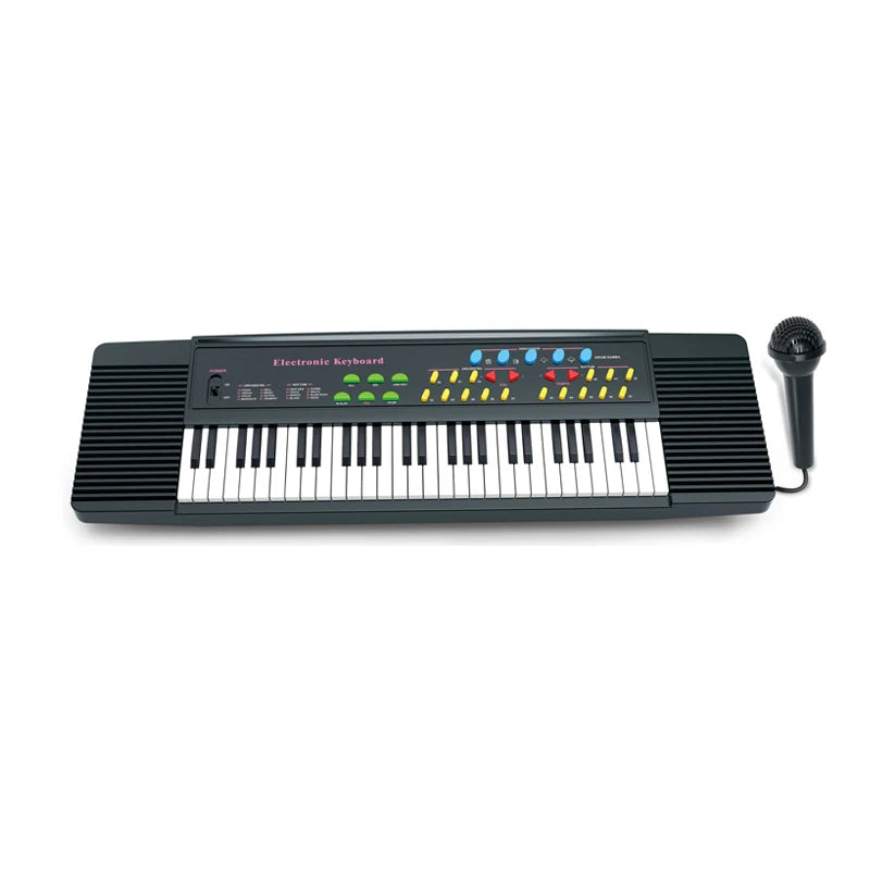 HKM-277715 54-Key Electronic Piano Toy with Microphone for Kids – Educational Musical Instrument for Ages 2-7