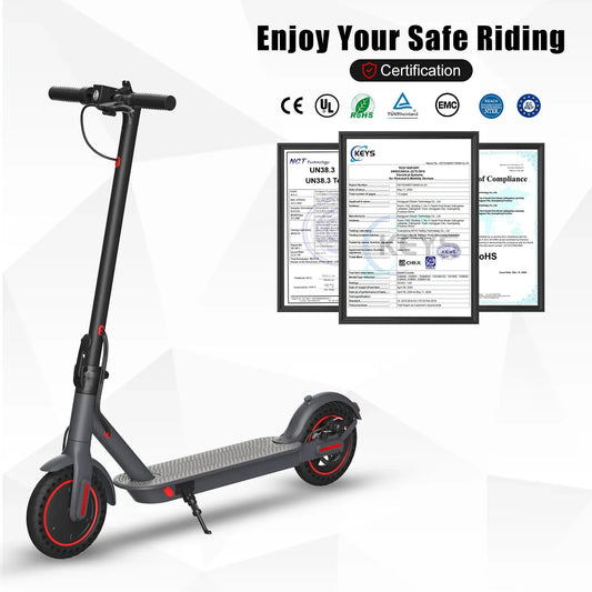 HKM-277779 Foldable 8.5 Inch Electric Scooter, 350W Motor, 36V Lithium Battery, Waterproof, Max Speed 25km/h, Range 22-30KM