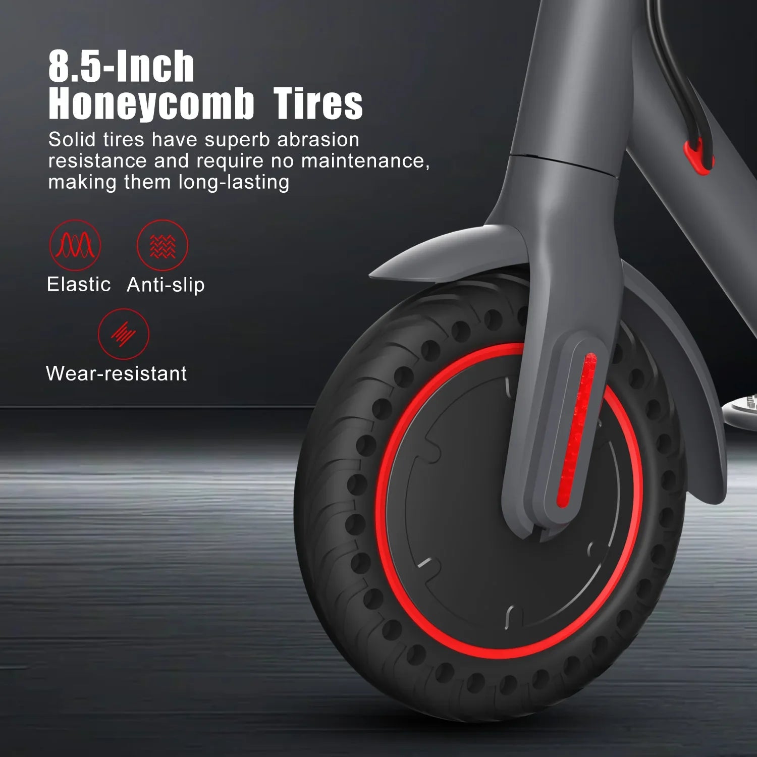 HKM-277779 Foldable 8.5 Inch Electric Scooter, 350W Motor, 36V Lithium Battery, Waterproof, Max Speed 25km/h, Range 22-30KM