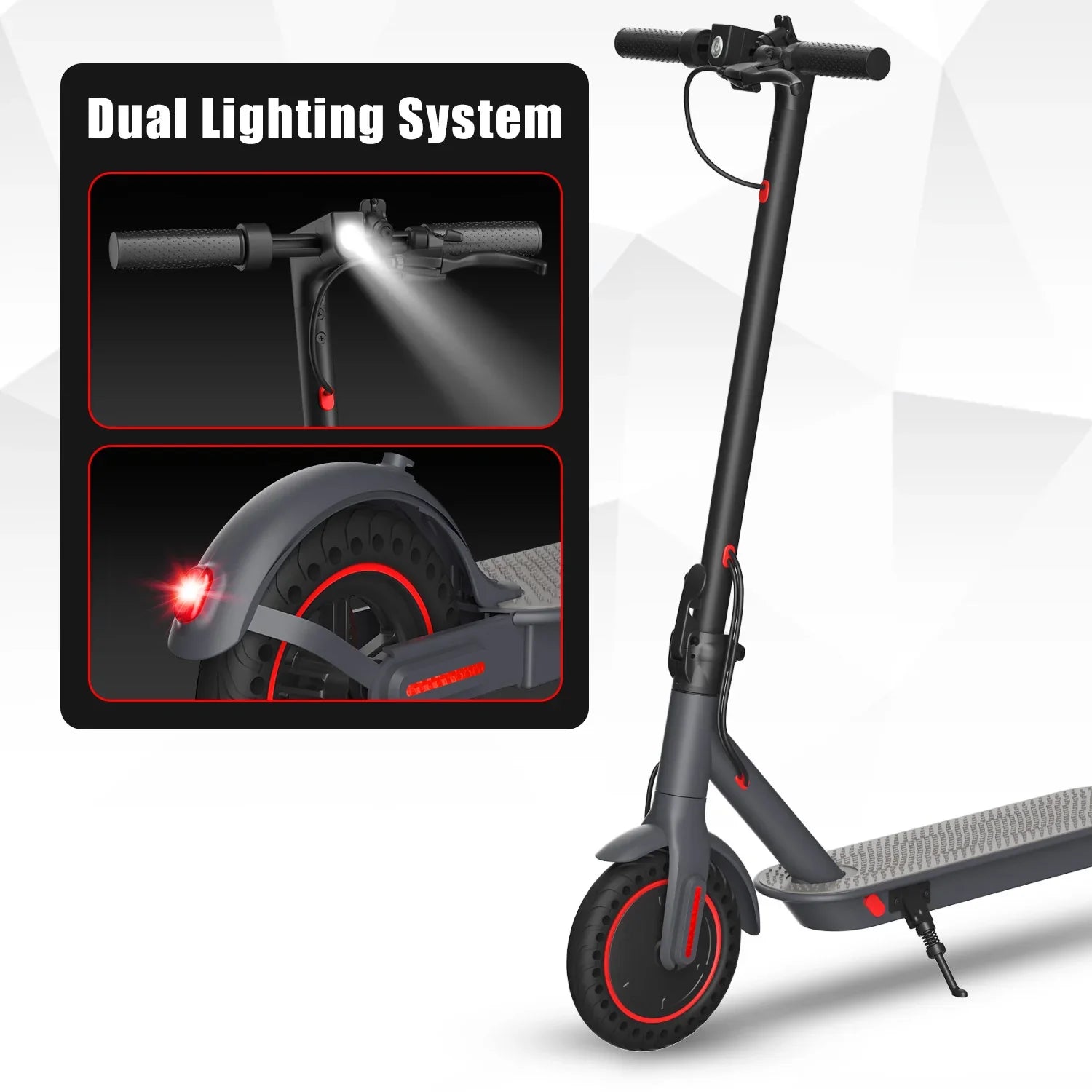 HKM-277779 Foldable 8.5 Inch Electric Scooter, 350W Motor, 36V Lithium Battery, Waterproof, Max Speed 25km/h, Range 22-30KM