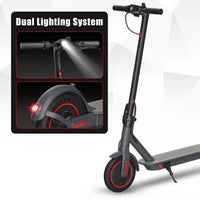 HKM-277779 Foldable 8.5 Inch Electric Scooter, 350W Motor, 36V Lithium Battery, Waterproof, Max Speed 25km/h, Range 22-30KM